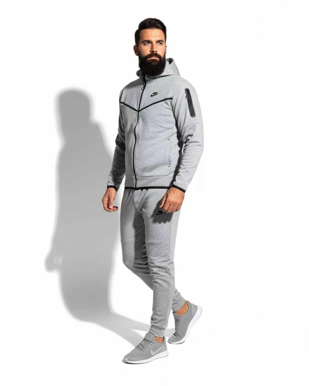 SPORTSWEAR TECH FLEECE muška trenerka sa kapuljačom - siva