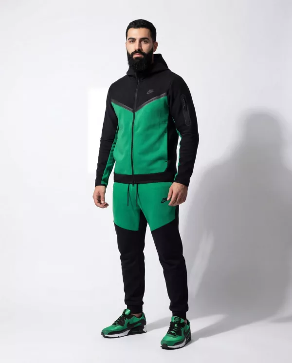 TECH FLEECE muška trenerka sa kapuljačom - zeleno crna