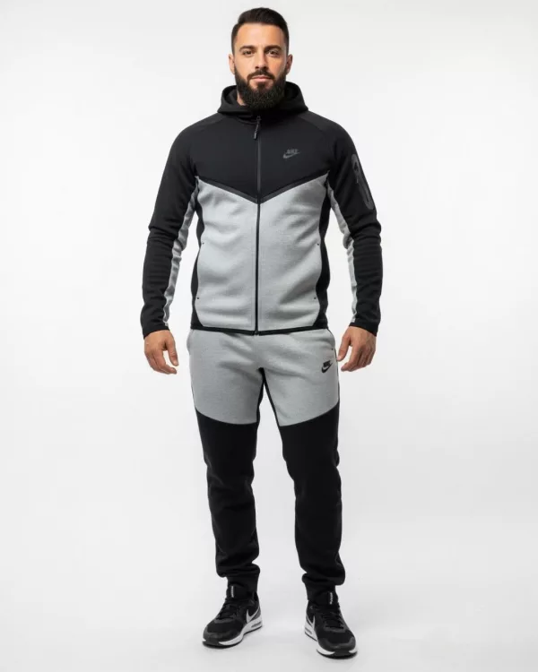 TECH FLEECE muška trenerka sa kapuljačom - sivo-crna