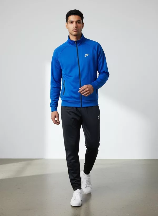 SPORTSWEAR muška trenerka bez kapuljače - plavo crna
