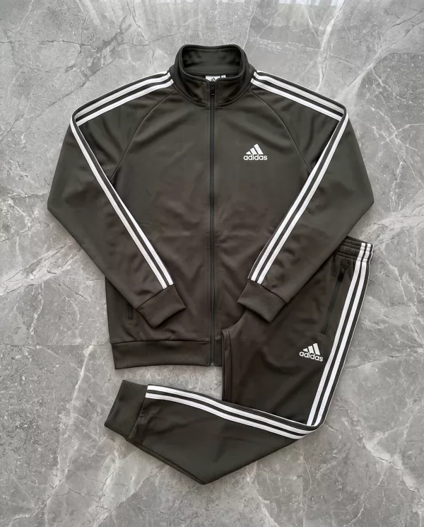 Adidas muški komplet  maslinasto zelena